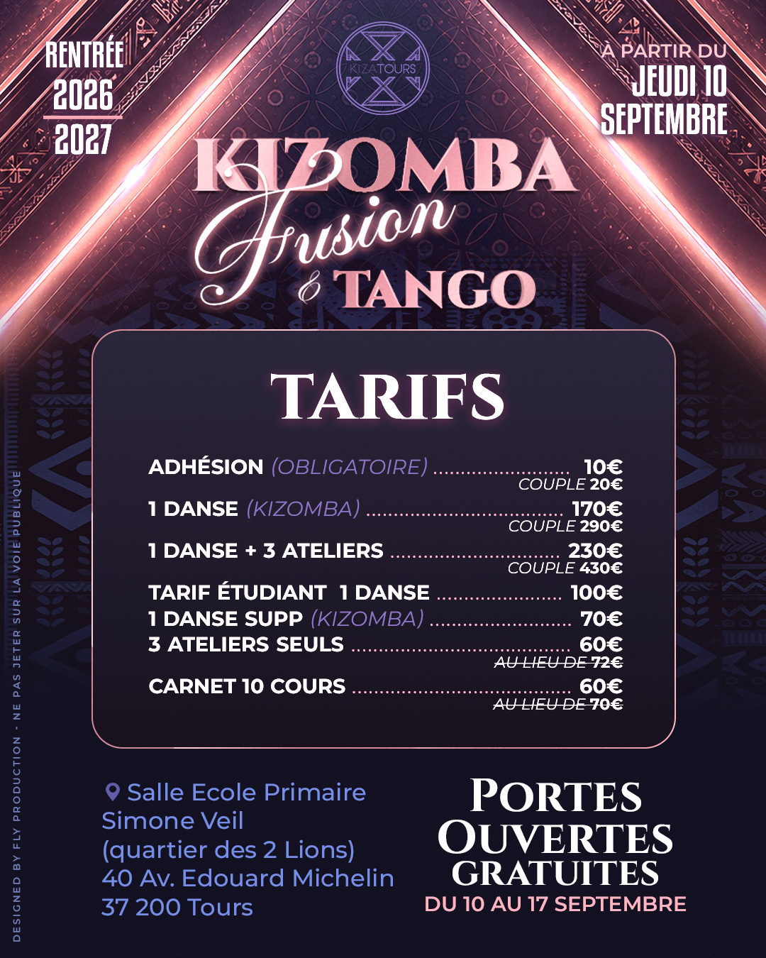 Cours de Kizomba et Tango Kiz à Tours